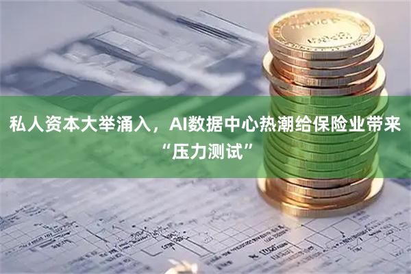 私人资本大举涌入，AI数据中心热潮给保险业带来“压力测试”